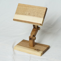 Walnut cell phone stand